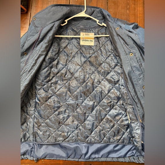 Vintage Women’s S Towne by London Fog Blue Quilted Jacket with Removable Lining - Picture 9 of 10